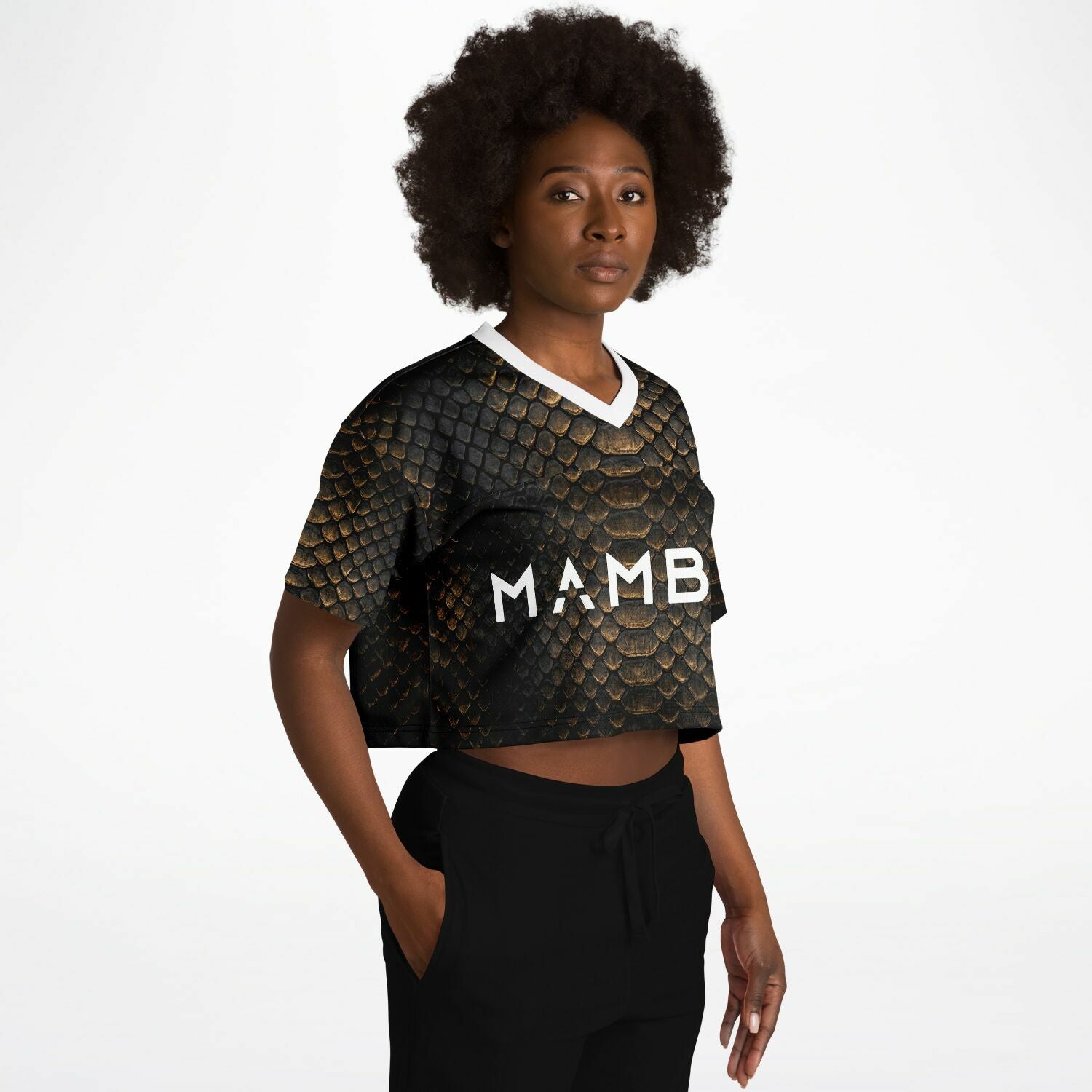 Cropped Football Jersey - AOP